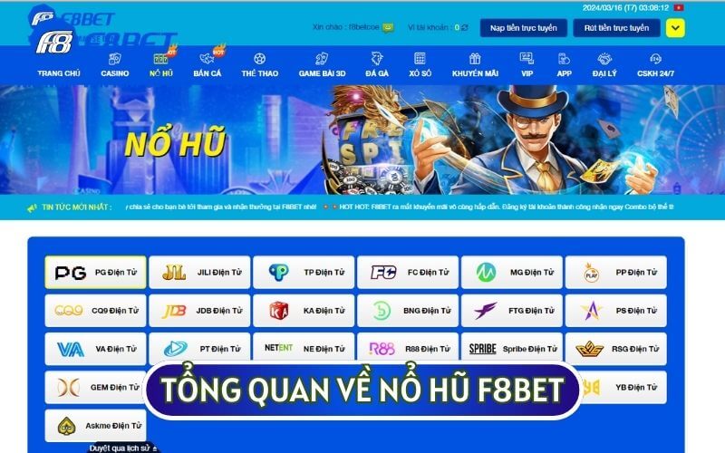 NỔ HŨ F8BET hiện có số lượng thành viên tham gia đông đảo mỗi ngày